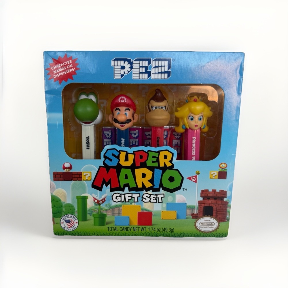 Nintendo 2018 PEZ Super Mario Gift Set Mario Peach Yoshi DK Collectible Toy NIB